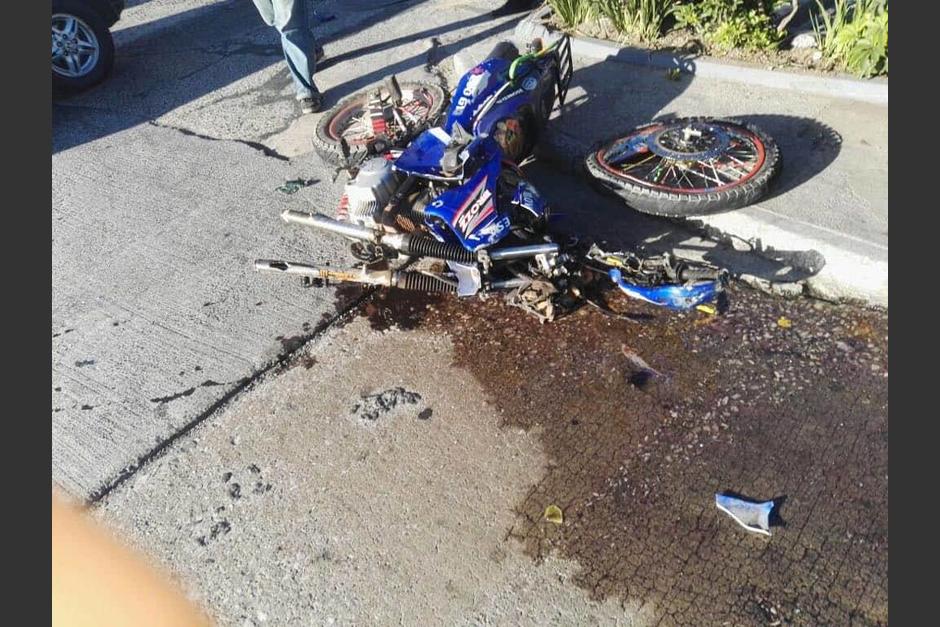 Grave Accidente En La Zona 6 Deja Dos Heridos Y Una Moto Destruida Soy502 7323