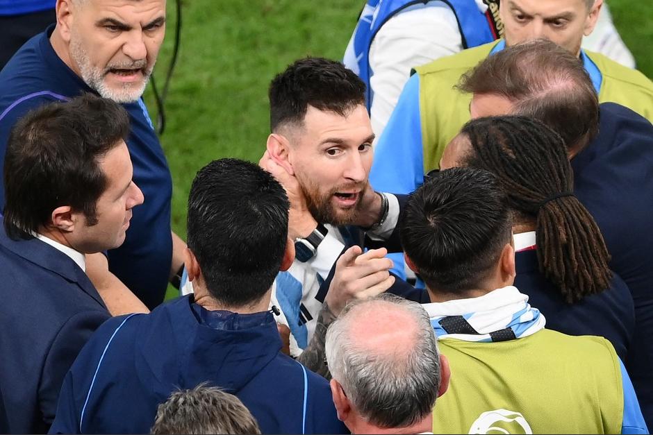 Video muestra a Messi muy encendido contra Países Bajos