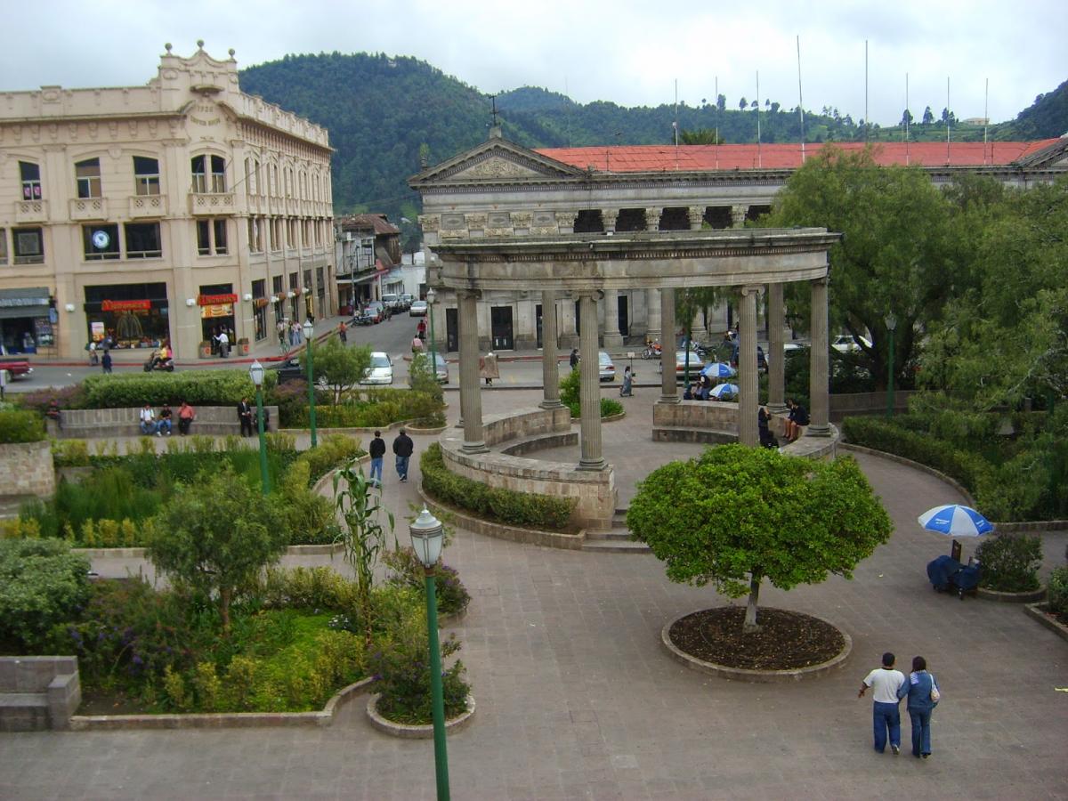 Vista del parque central de Quetzaltenango. (Foto Visit Guatemaya)