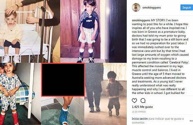 Esta es la imagen que Mariana publicó en su cuenta de Instagram dando cuenta de cómo fue su infancia y las dificultades que tuvo que enfrentar