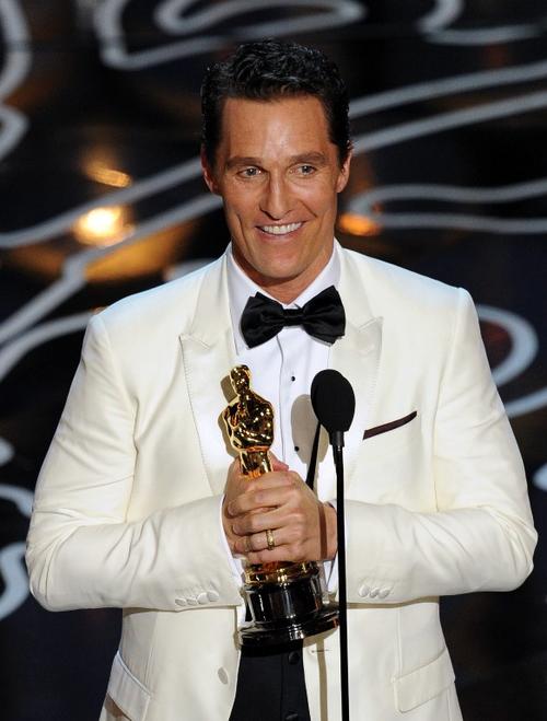 Matthew McConaughey fue el ganador por su brillante papel en "Dallas Buyers Club". (Foto: AFP)