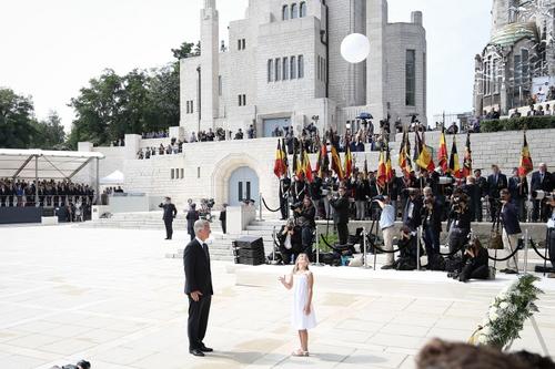 Acto de conmemoración de los 100 años del inicio de la Primera Guerra Mundial. (Foto: AFP)