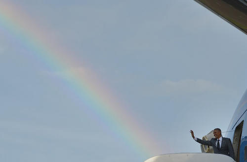 Obama visitó Jamaica antes de viajar a Panamá. (Foto: AFP)