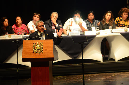 El mandatario Otto Pérez destacó que el Plan K'atun hace un balance de los Acuerdos de Paz y propone una nueva agenda. (Foto: Jesús Alfonso/Soy502)