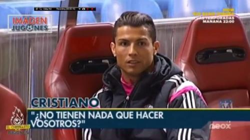 CR7 se enoja  con camarógrafo