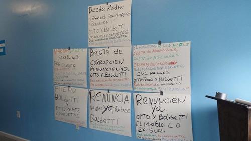 Los guatemaltecos que viven fuera de las fronteras del país han exteriorizado su apoyo. (Foto tomada de Facebook Juan García)