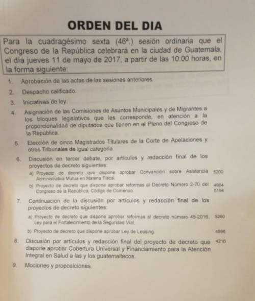 La iniciativa 5502 está en la agenda de la sesión del jueves. (Foto: Congreso)