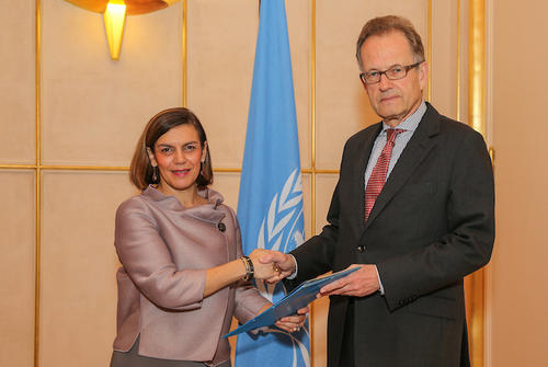 La embajadora fue nombrada representante permanente de Guatemala en Ginebra el pasado mes de marzo. (Foto: Minex)