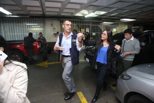 James Carvallo, presidente de la CIDH, en su recorrido por la Torre de Tribunales. (Foto: Andrés Girón/ Nuestro Diario)