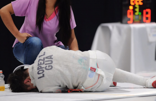 Luis López se lesionó y se tuvo que retirar de la final. (Foto: Pedro Pablo Mijangos/Nuestro Diario) 