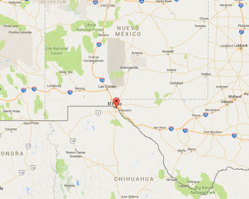 Mapa de la frontera en Juárez-El Paso. (Foto: Google)