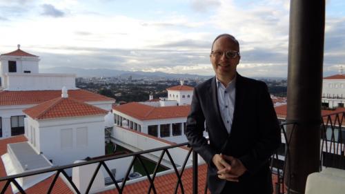 Benoit Racle, Global Brand Leader de AC Hotels, estuvo en el país para asegurar la calidad mundial de la apertura en Paseo Cayalá. (Foto: Magui Medina/Soy502)