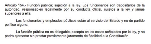 Artículo 154 de la Constitución de la República de Guatemala.
