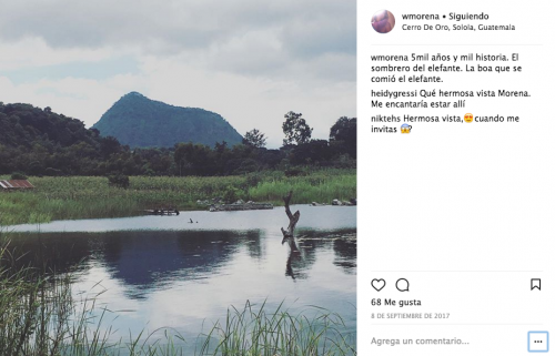 El famoso Cerro de Oro que hace alusión a la boa que se traga un elefante en la historia de El Principito. (Foto: Instagram/Morena Pérez-Joachim)