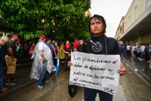 Estudiantes y docentes universitarios tienen una responsabilidad con el futuro del país. (Foto: Fredy Hernández/Soy502)