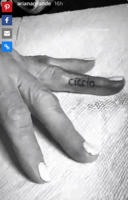 Así es como la abue homenajeó a Frank Grande, "Ciccio", el abuelo de Ariana. (Foto: Instagram) 