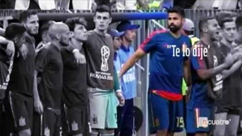 "Te lo dije", la frase de Costa tras haberle pedido a Hierro que Koke no pateara el penalti. (Foto Captura de video)