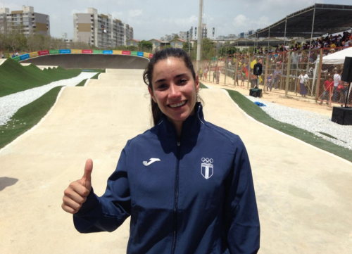 La atleta guatemalteca se mostró orgullosa por la competencia y su medalla de bronce. (Foto: COG) 