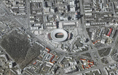 El Estadio Central de Ekaterimburgo tuvo que ser ampliado para ser tomado en cuenta. (Foto: Roscosmos)