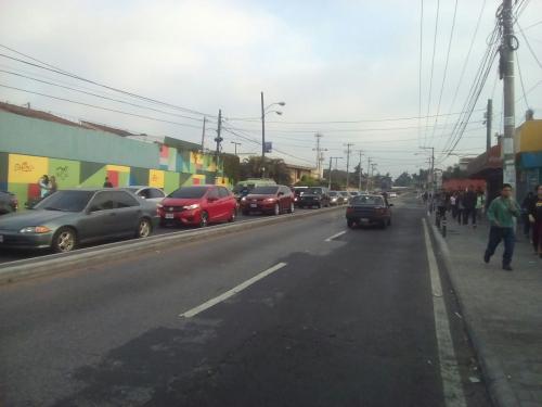 Así se encuentra el ingreso para la Usac. (Foto: Amilcar Montejo/PMT) 