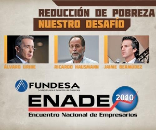 Álvaro Uribe fue invitado por la Fundación para el Desarrollo Social (Fundesa) a participar en el Encuentro Nacional de Empresarios (Fundesa) en 2010. (Foto: Fundesa)