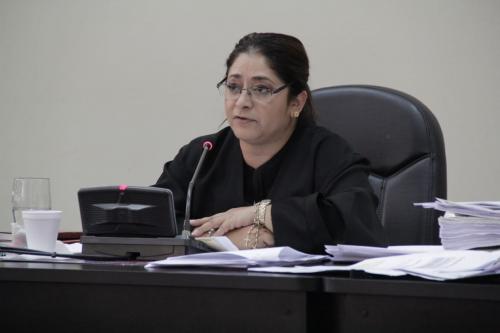 La jueza, Claudette Domínguez, rechazó el delito de ejecuciones extrajudiciales contra el exministro de Gobernación, Carlos Vielmann. (Foto: Wilder López/Soy502)