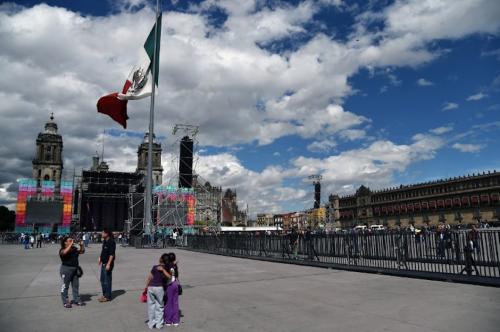 La ciudad de México se prepara para la toma de posesión de AMLO. Foto: AFP