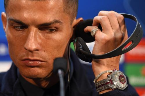 Así es el reloj de Ronaldo. (Foto: AFP) 