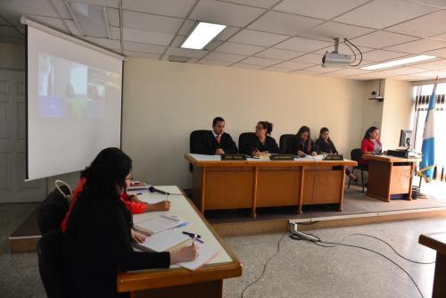 El juicio se realizó a través de videoconferencia por la peligrosidad de los acusados. (Foto: Jesús Alfonso/Soy502)