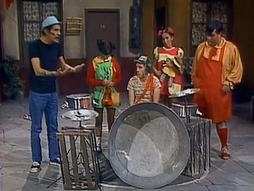 La banda del Chavo durante un capítulo de La Vecindad. (Foto: Televisa)