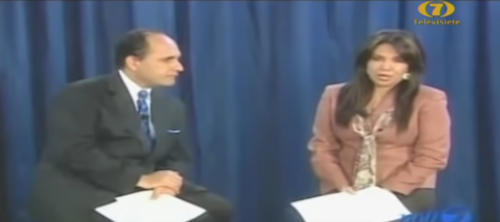 Junto a Luis Pellecer, Maritza Ruiz estuvo en la televisión nacional durante 30 años. (Foto: captura pantalla) 