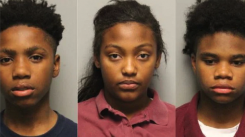 Diamond L, 15, izquierda; Roniyah McNight, 14, centro; y  Decorrius W., 16, derecha, son tres de los detenidos (Foto: Departamento de Policía Metropolitano de Nashville)