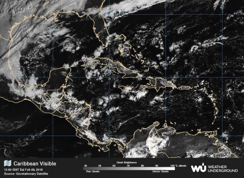 Imágenes satelitales del frente frío que afecta al país. (Foto: Conred)