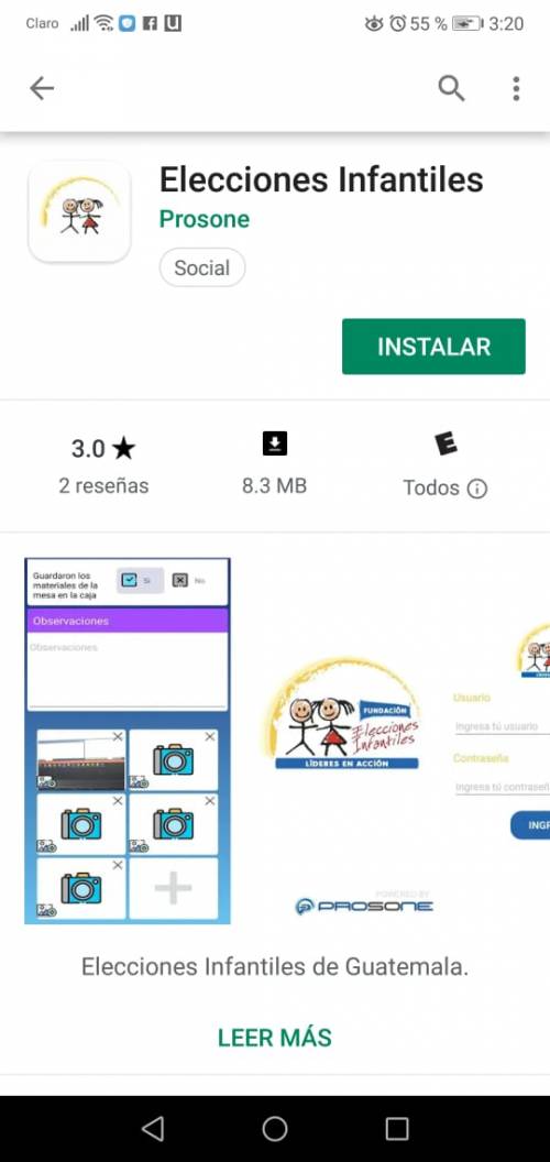 App “Elecciones Infantiles”