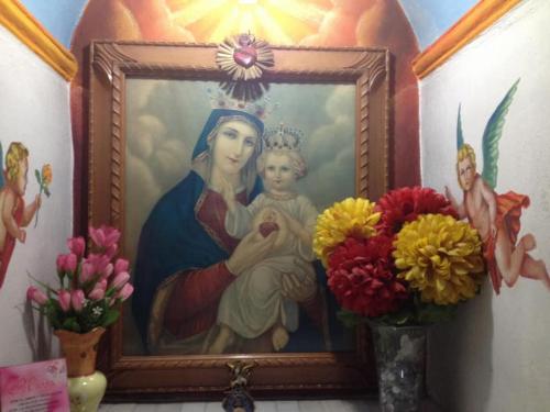 La pintura de la Virgen María Auxiliadora data del tiempo de la Colonia. (Foto: Facebook)