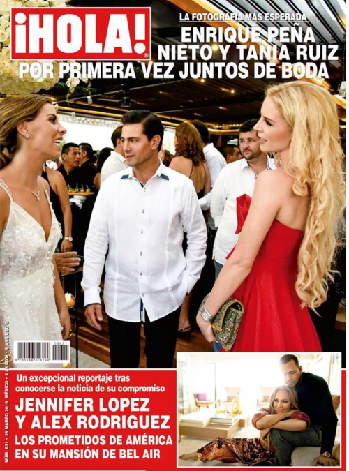Peña Nieto y modelo mexicana juntos en portada de revista