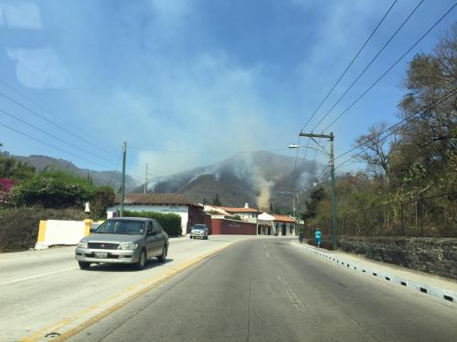 El incendio destruyó más de 200 hectáreas de bosque en la Antigua Guatemala. (Foto: Fredy Hernández/Soy502)