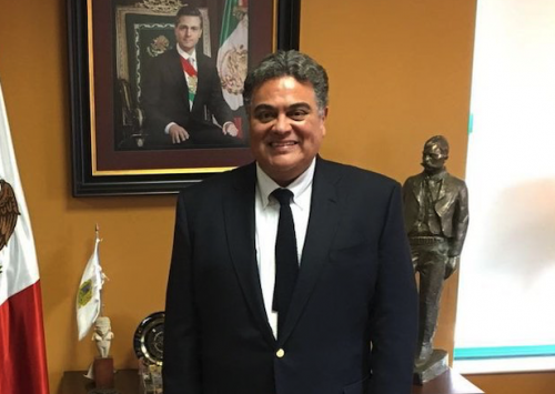 Nelson Olivero representa a Guatemala en México como Embajador. (Foto: Minex)