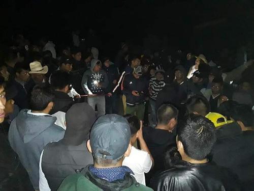 Pobladores se organizan para buscar al responsable y lincharlo. (Foto: Noticias San Marcos)