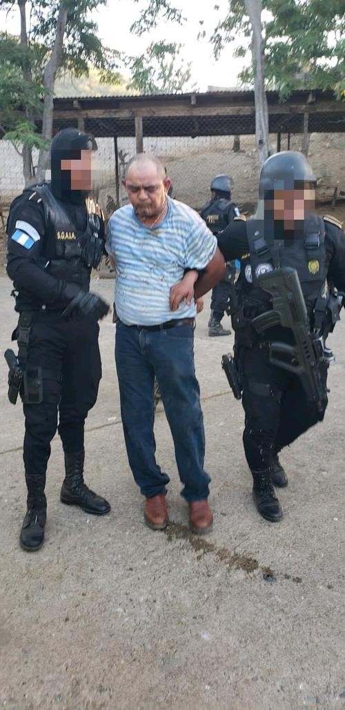 Haroldo Jeremías Lorenzana Cordón “Chuchi” fue capturado esta tarde después de 11 años de ser buscado. (Foto: PNC)