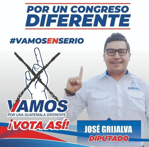 José Grijalva fue candidato a diputado por Listado Metropolitano en las pasadas elecciones por el partido Vamos. (Fotografía tomada de: Voxpopuliguate)
