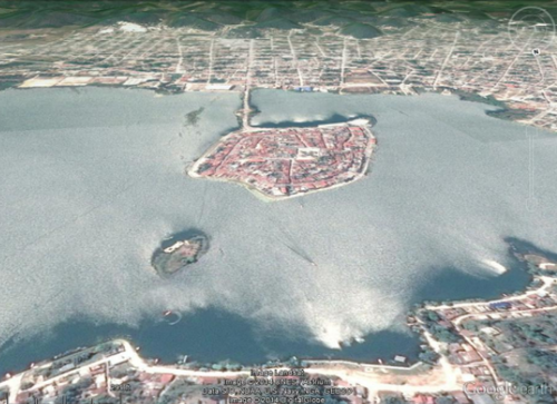 Isla de Flores. (Foto: Google Earth)