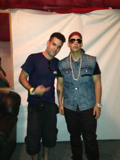 Pablo con Daddy Yankee. (Foto Cortesía)