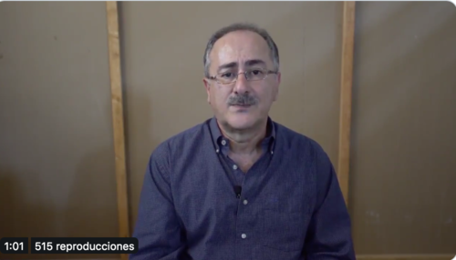 Pedro Muadi en el video que grabó estando en Mariscal Zavala. (Foto: captura de pantalla)