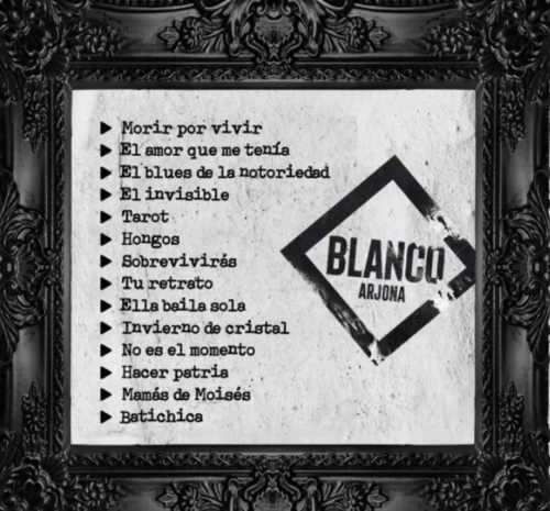 Ricardo Arjona lanzó su disco Negro y completó su proyecto que se inició  con el álbum Blanco
