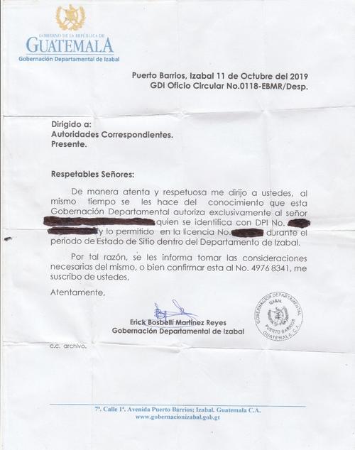 El exgobernador Erick Bosbellí Martínez extendió cartas de permiso de portación de armas, pese a que esa acción es exclusiva de la Digecam y lo hizo durante un Estado de Sitio. (Foto: Soy502)