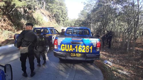 La emboscada al grupo del comando antisecuestros de la PNC ocurrió en el kilómetro 36 de la ruta  a San Raymundo. (Foto: PNC) 