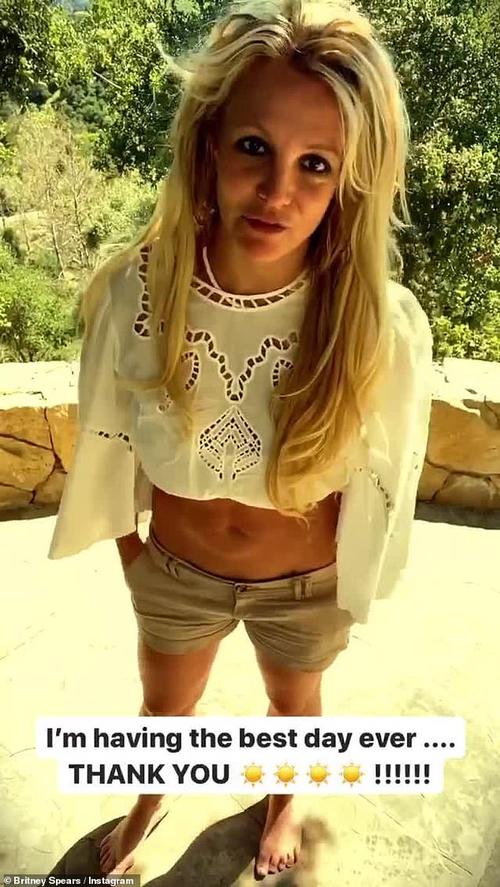 Britney tiene el mejor día. (Foto: Captura de pantalla)
