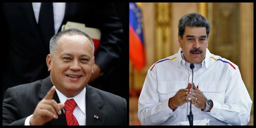 Diosdado Cabello y Nicolás Maduro. (Fotos: AFP) 
