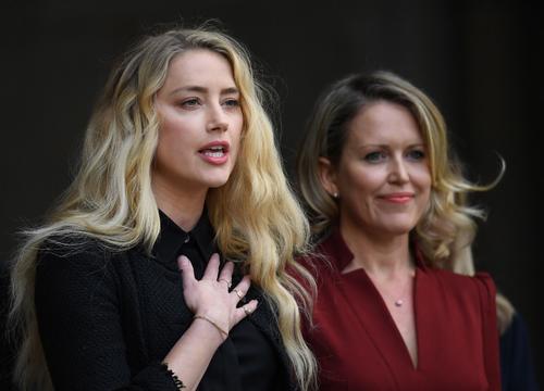 La actriz Amber Heard denunció a su exesposo por violencia intrafamiliar, algo que Jonnhy Depp niega. (Foto: AFP)